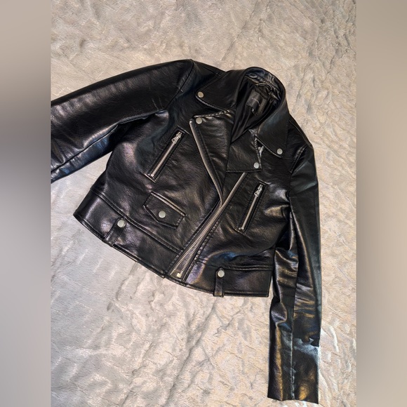 Dynamite Vegan Leather Motorcycle Jacket - Picture 1 of 3